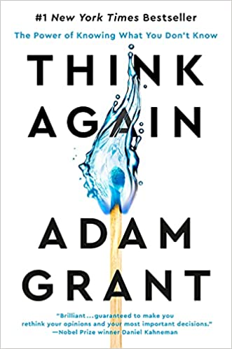 Book cover for "Think Again" by Adam Grant